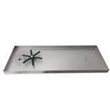 Premium Stainless Steel Drip Tray with Drain and Rinser - 20" x 7" x 7/8" - Canadian Homebrewing Supplier - Free Shipping - Canuck Homebrew Supply