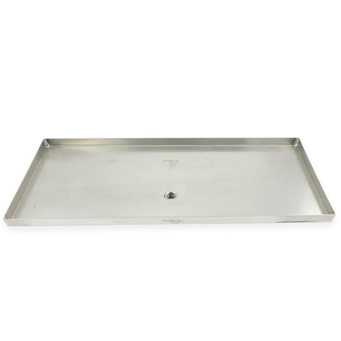 Stainless steel drip tray with SS insert no drain 5-3/8 x 3/4 x 10-3/8