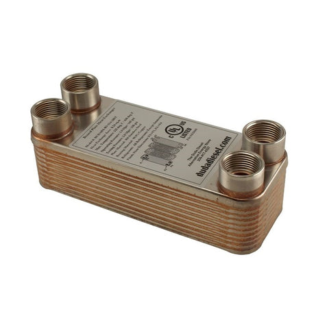 20 Plate Wort Chiller - B3-12A-20ST 3/4" Female NPT - Canadian Homebrewing Supplier - Free Shipping - Canuck Homebrew Supply