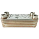 20 Plate Wort Chiller - B3-12A-20ST 1/2" Female NPT - Canadian Homebrewing Supplier - Free Shipping - Canuck Homebrew Supply