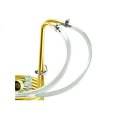 Compact Copper Immersion Wort Chiller - 25’ of 3/8” - Vinyl Tubing and Fittings Connections