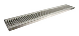 Stainless Steel Surface Mount with Drain Drip Tray - 30" x 5" x 3/4"