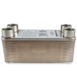 30 Plate Wort Chiller - 3/4" Female NPT - 7.5in - Canadian Homebrewing Supplier - Free Shipping - Canuck Homebrew Supply