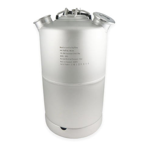 4 Gallon Stainless Steel Line Cleaning Keg - Canadian Homebrewing Supplier - Free Shipping - Canuck Homebrew Supply