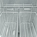 4 Gallon Bayou Classic Stainless Steel Deep Fryer With Cart - Interior - Baskets