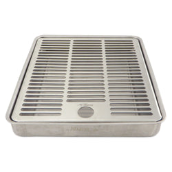 Stainless Steel Flush Mounted Drip Tray - 8" x 7" x 1" - Canadian Homebrewing Supplier - Free Shipping - Canuck Homebrew Supply