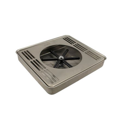 Stainless Steel Flush Mount Spray Glass Rinser With Drain Drip Tray - 8" X 7 1/2" X 1"