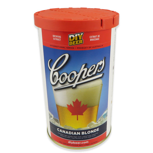 Coopers Canadian Blonde DIY Beer Kit - 1.7kg - Canadian Homebrewing Supplier - Free Shipping - Canuck Homebrew Supply