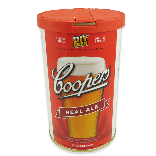 Coopers Real Ale DIY Beer Kit - 1.7kg - Canadian Homebrewing Supplier - Free Shipping - Canuck Homebrew Supply