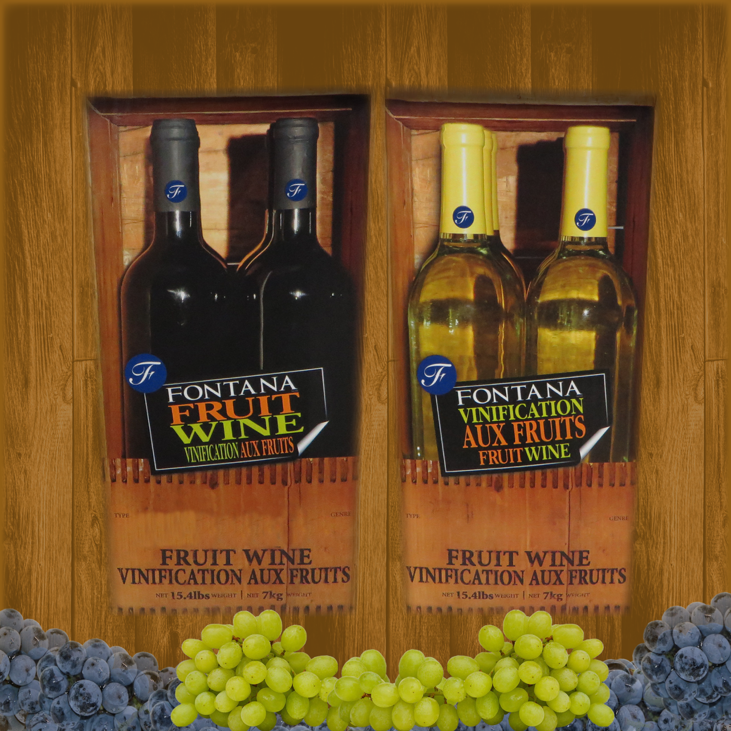 Fontana Wine Kit – Fruit - Wildberry White Zinfandel - Canadian Homebrewing Supplier - Free Shipping - Canuck Homebrew Supply