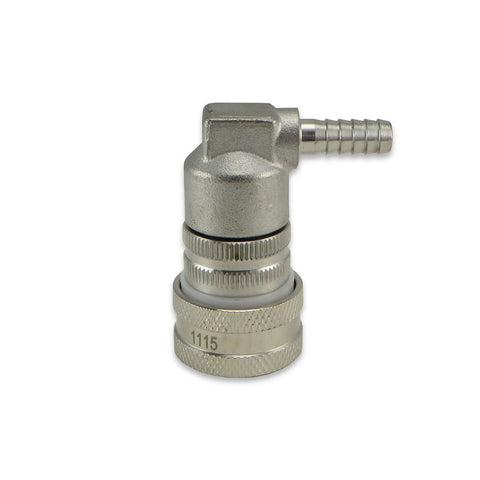Stainless Steel Ball Lock Gas Disconnect - Barbed