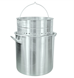 Bayou Classic Aluminum Stock Pot With Basket - 100 Qt. [1000]