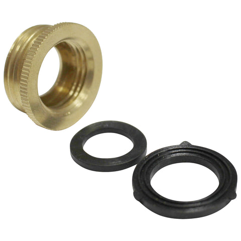 Compact Brass Garden Hose Fitting - Male GH to 1/2” Female NPT