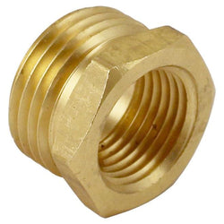 Brass Garden Hose Fitting Adapter - 3/4" Male Garden Hose to 1/2" Female NPT - Canadian Homebrewing Supplier - Free Shipping - Canuck Homebrew Supply