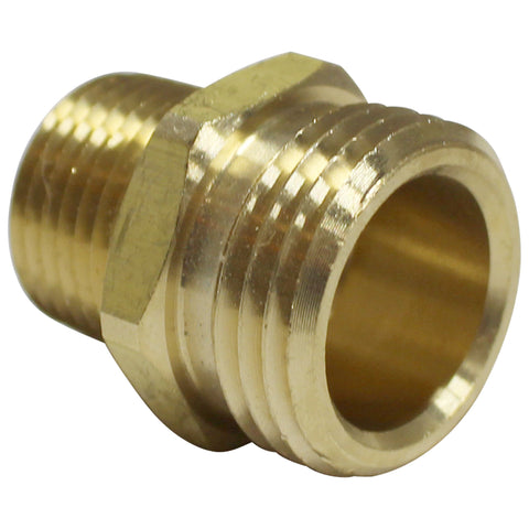 Brass Garden Hose Fitting - Male GH to 1/2” Male NPT