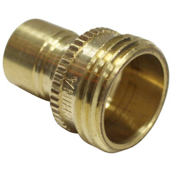 Brass Garden Hose Fitting - 3/4" Male GH to Male Quick Disconnect