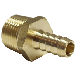 Brass Barb - 3/8" to 1/2" Male NPT