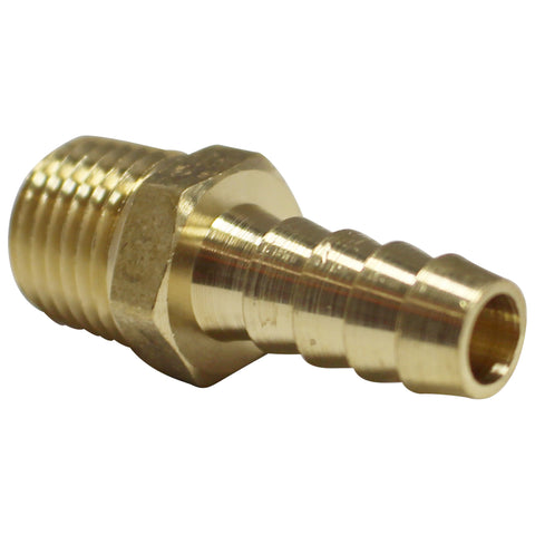 5/16" Brass Barb to 1/4" Male NPT
