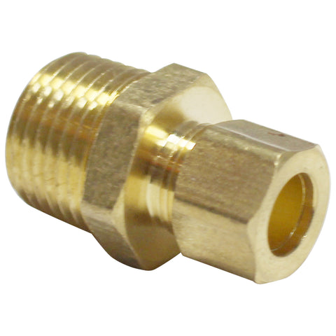3/8 Brass Compression Fitting x 1/2 Male NPT - Canuck Homebrew Supply,  Canada