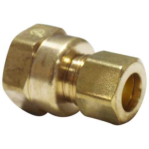 3/8" Brass Compression Fitting to 1/2" Female NPT