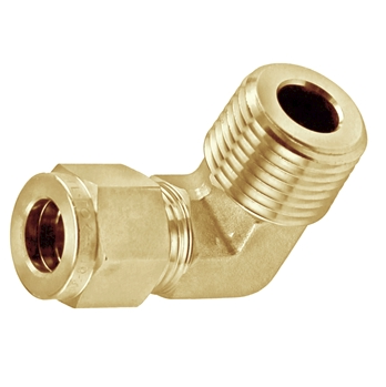 Brass 1/2 Compression Elbow X 1/2 Male NPT - Canuck Homebrew