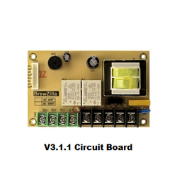 BrewZilla All Grain Brewing System - Circuit Board - V3.1.1 - Three Handle Models