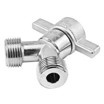Chrome Plated Brass Y Splitter With Wing Nut - 5/8" BSP