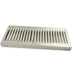 Stainless Steel Surface Mounted Drip Tray - 12" x 5" x 3/4"