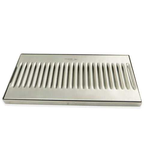 Stainless Steel Surface Mounted Drip Tray - 12" x 6" x 3/4"