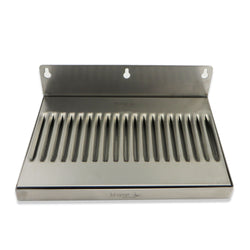 Stainless Steel Wall Mounted Drip Tray - 10" x 6" x 3/4"