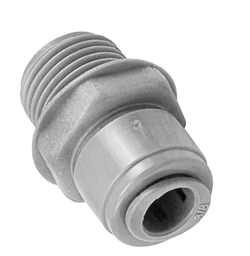 Duotight Food Grade Plastic (Push-In) Fitting - 1/2" Male NPT X 3/8" (9.5mm)