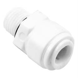 Duotight Food Grade Plastic (Push-In) Fitting - 1/4" Male NPT X 3/8" (9.5mm)