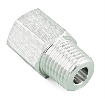 Stainless Steel Coupling Adapter - 1/4” Male NPT to 1/4” FFL