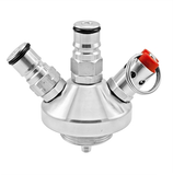 Stainless Steel "Mini-Keg" Ball Lock Lid with Silicone Dip Tube