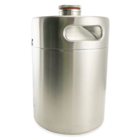 Stainless Steel Mini-Keg Growler - 64oz