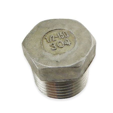 Stainless Steel Plug - 1/2" MPT