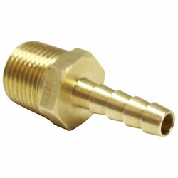 Brass 1/4" Hose Barb to 3/8" Male NPT