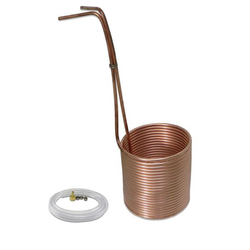 Copper Immersion Wort Chiller - 50' of 3/8" (Vinyl Tubing and Fittings) - Canadian Homebrewing Supplier - Free Shipping - Canuck Homebrew Supply