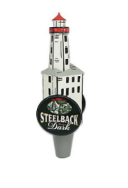 Dark Steelback Lighthouse Tap Handle
