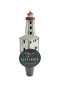 Draught Steelback Lighthouse Tap Handle