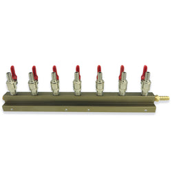 7 Way Gas Distributor  (Manifold) - Canadian Homebrewing Supplier - Free Shipping - Canuck Homebrew Supply