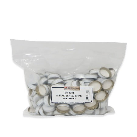 Metal Screw Caps (28mm) - 144 per bag