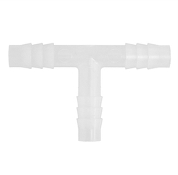 Micro Matic Food Grade Plastic Barbed Hose Splicer Tee - 5/16"