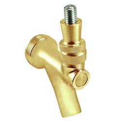 Micro Matic Polished Brass Classic Faucet - Stainless Steel Lever