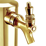 Micro Matic PVD Gold Coated Brass Beer Tower - Single Faucet View