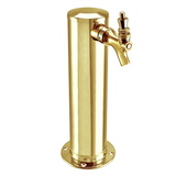 Micro Matic PVD Gold Coated Brass Beer Tower - Single Faucet