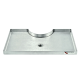 Micro Matic Stainless Steel Cut-Out With Drain Drip Tray - 12" X 7" X 3/4" [DP-920D] - without Grill