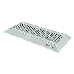 Micro Matic Stainless Steel Bevel Edge With Drain Drip Tray - 16" X 6 1/2" X 3/4" 
