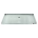 Micro Matic Stainless Steel Surface Mount With Drain Drip Tray - 16" X 8" X 3/4" - without Grill