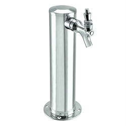 Micro Matic Stainless Steel 2.5" Beer Tower - Single Faucet